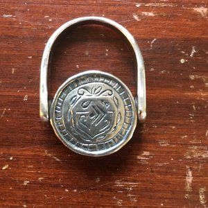 Silpada .925 Sterling silver etched reversible ring